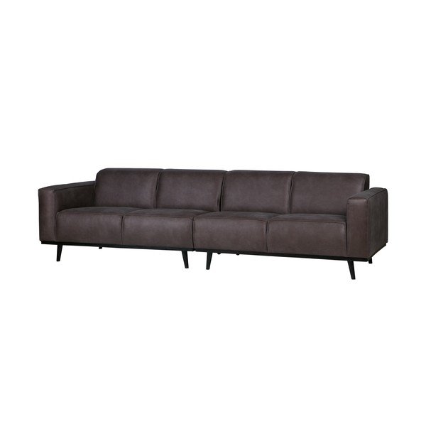 Statement szürke műbőr kanapé, hosszúság 280 cm - BePureHome-image-3