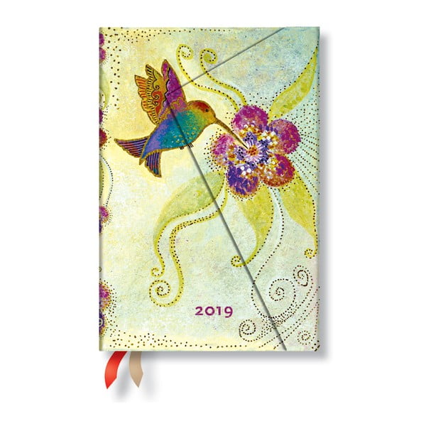 Hummingbird Verso 2019-es határidőnapló, 10 x 14 cm - Paperblanks