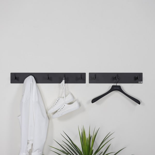 Fekete fém fali fogas 70 cm Leatherman – Spinder Design-image-1