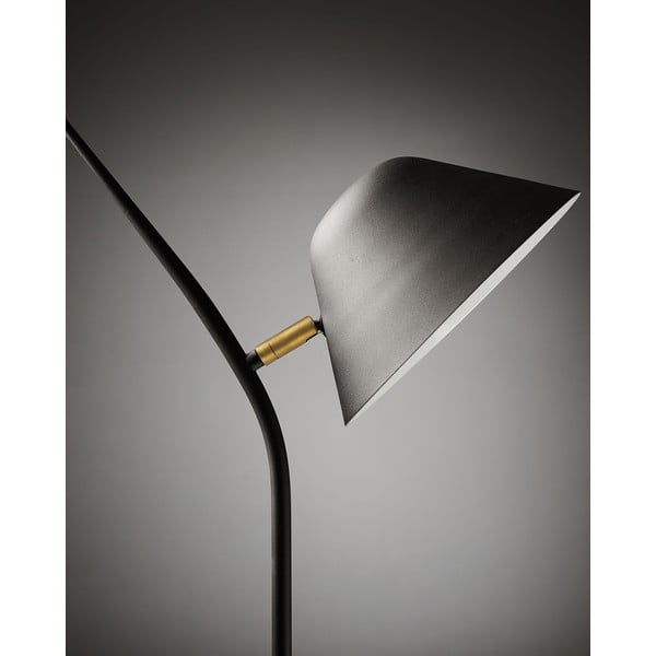 Fekete állólámpa fém búrával (magasság 152 cm) Aurelia – Kave Home-image-2