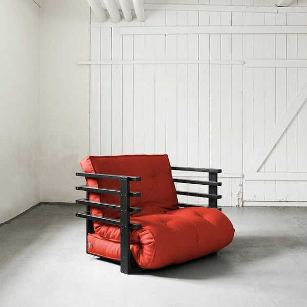 Funk Black/Red széthúzható fotel - Karup