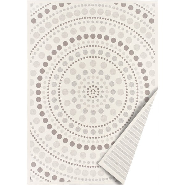 Oola fehér-szürke kétoldalas szőnyeg, 140 x 200 cm - Narma