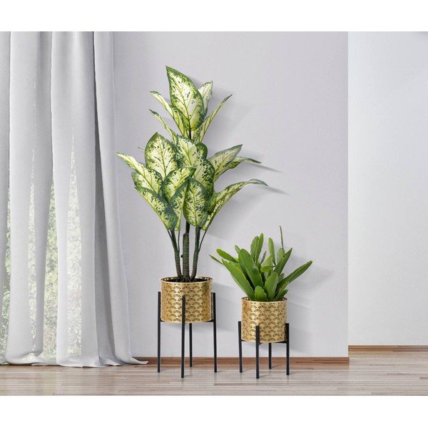 Glissy 2 db-os aranyszínű virágtartó állvány szett, magasság 38 cm - Mauro Ferretti-image-1