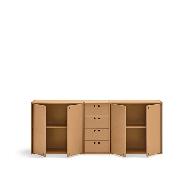 Natúr színű komód 197x80x40 cm Wally – Teulat-image-3