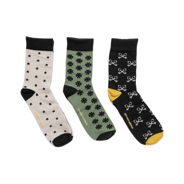 Férfi zokni 41-45, 3 db-os készlet Lucky – Gentlemen's Hardware-image-1