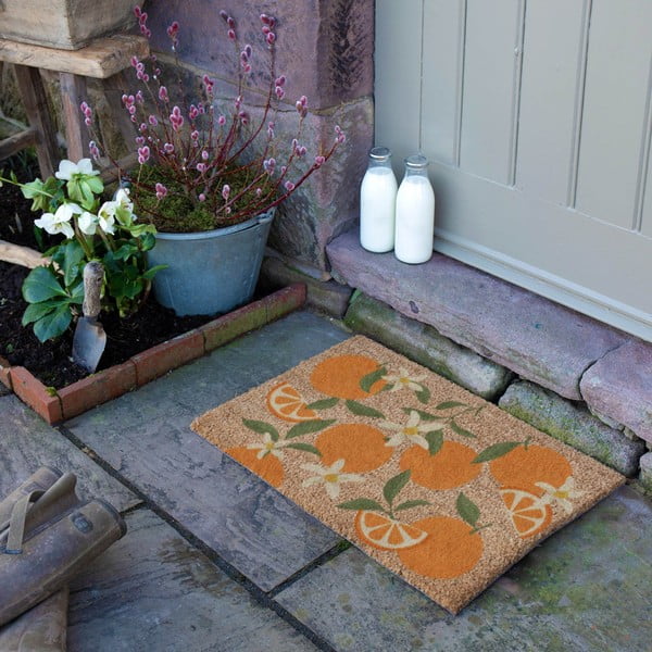 Kókuszrost lábtörlő 40x60 cm Orange – Artsy Doormats-image-3