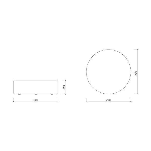 Szürke gyapjú puff Folk – noo.ma-image-4