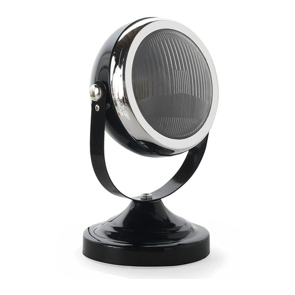 Mic fekete asztali lámpa ezüstszínű elemekkel - Geese