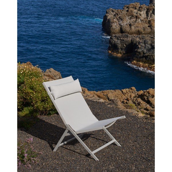 Fehér fém kerti fotel Canutells – Kave Home-image-1