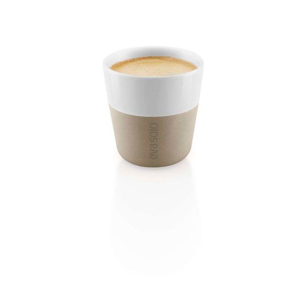Fehér-bézs porcelán eszpresszó csésze szett 2 db-os 80 ml – Eva Solo-image-2