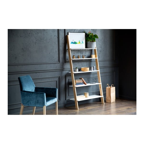 ASHME fehér tárolópolc, szélesség 85 cm - Ragaba-image-1