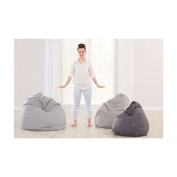 Piros babzsákfotel Happiness - Yellow Tipi-image-2