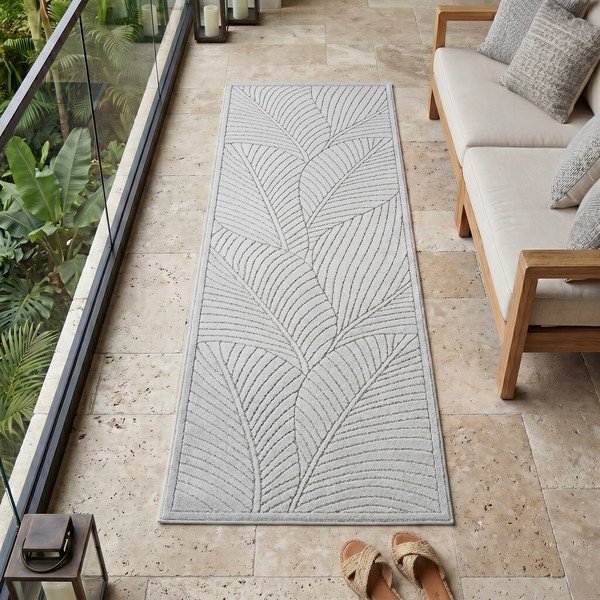 Ezüstszínű kültéri-beltéri futószőnyeg 80x250 cm Nova 1203 – Ayyildiz Carpets-image-1