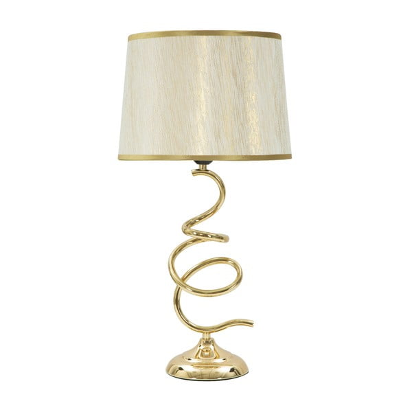 Zig fehér asztali lámpa aranyszínű lámpatesttel - Mauro Ferretti