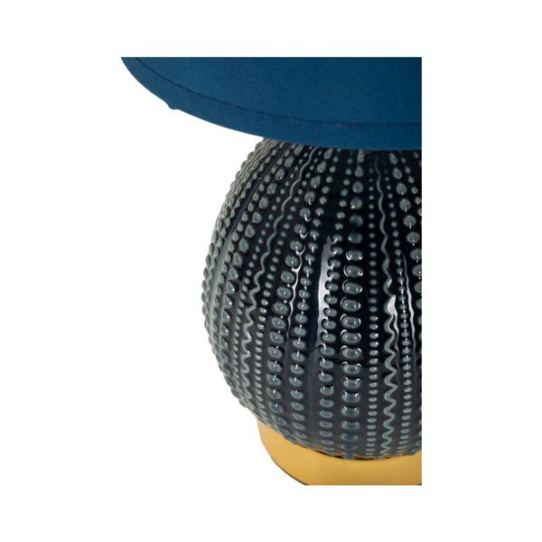 Kék kerámia asztali lámpa textil búrával (magasság 30,5 cm) Flavi – Mauro Ferretti-image-3