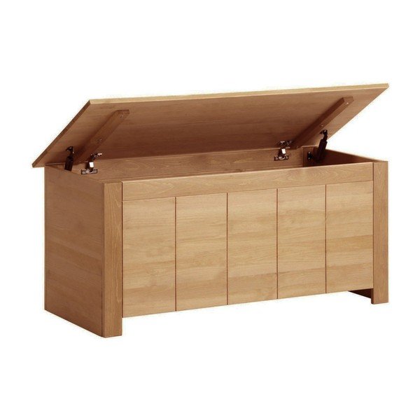 Natúr színű borovi fenyő tárolóláda 100x45 cm Bertram – Støraa-image-2