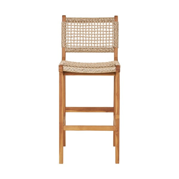 Natúr színű teakfa bárszék (ülésmagasság 60 cm) Derby – House Nordic-image-1
