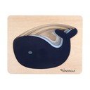 Fa formabeillesztős puzzle Whale – Kindsgut