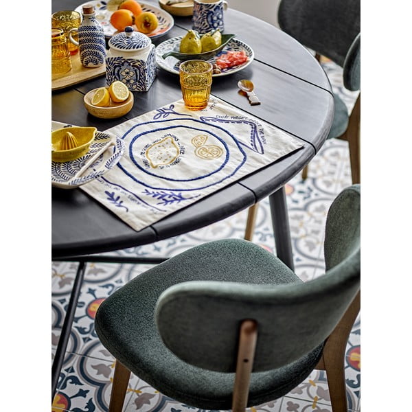 Lenkeverék tányéralátét 33x48 cm Limone – Bloomingville-image-2