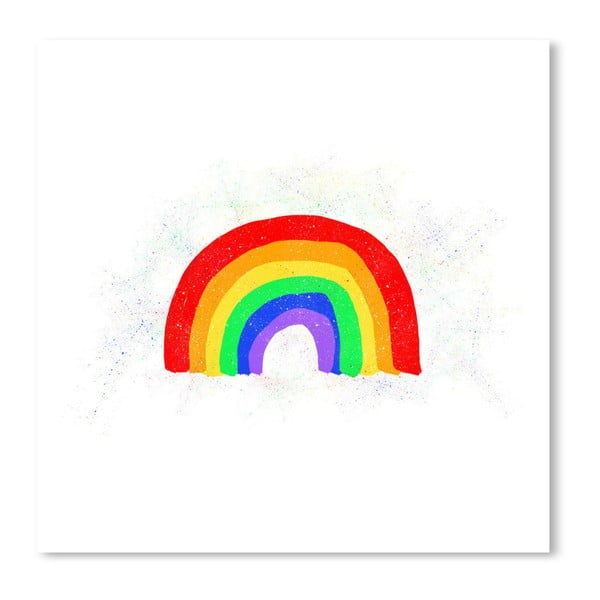 Rainbow plakát, 30 x 30 cm - Americanflat