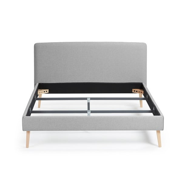 Lydia szürke kétszemélyes ágy, 160 x 200 cm - Kave Home-image-2