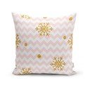 Golden Snowflakes karácsonyi párnahuzat, 42 x 42 cm - Minimalist Cushion Covers