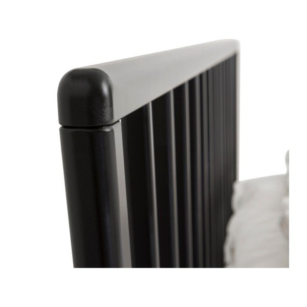 Melodia fekete kézzel készített tömör nyírfa ágy, 160 x 200 cm - Kiteen-image-4