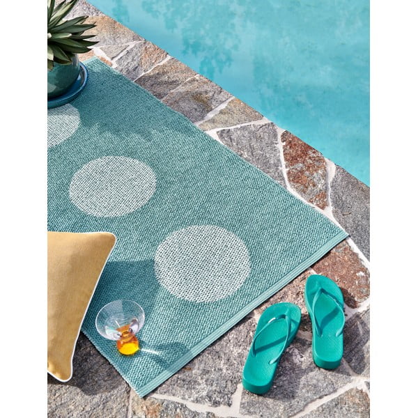 Türkiz kültéri-beltéri futószőnyeg 70x280 cm Vera Pop Jade – Pappelina-image-1