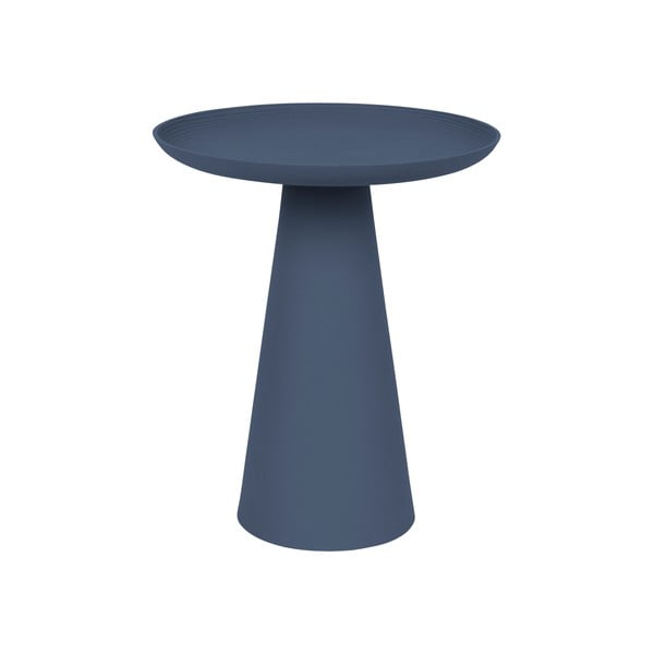 Ringar kék alumínium tárolóasztal, ø 34,5 cm - White Label