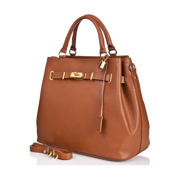 Petronella Cognac konyakbarna kézitáska - Massimo Castelli-image-2