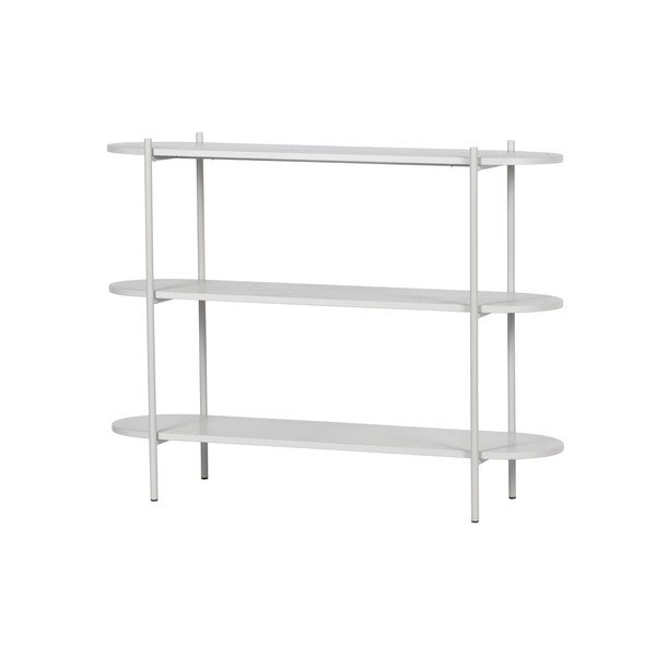 Világosszürke kőrisfa könyvespolc 120x92 cm Tender – BePureHome-image-2