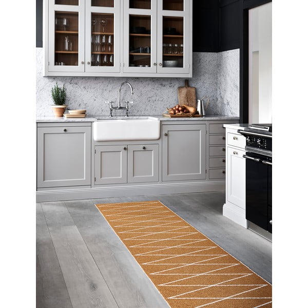 Okkersárga kültéri-beltéri futószőnyeg 70x240 cm Max Ochre – Pappelina-image-1