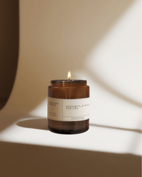 Illatos szójaviasz gyertya égési idő 40 ó #32 Bergamot, Coconut, Vanilla – Perfumed Prague-image-3