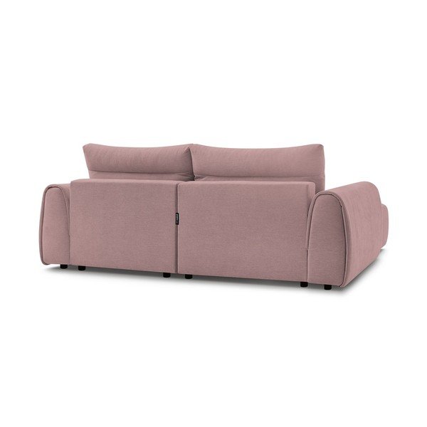 Világos rózsaszín sarokkanapé Aden – Bobochic Paris-image-4