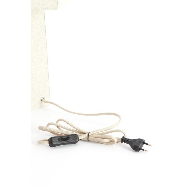 Krémszínű asztali lámpa textil búrával (magasság 50 cm) Musabo – Light & Living-image-3