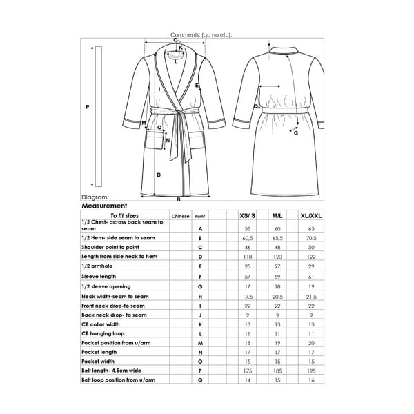 Kék mikroplüss fürdőköpeny XS/S Polyvelvet – Good Morning-image-2