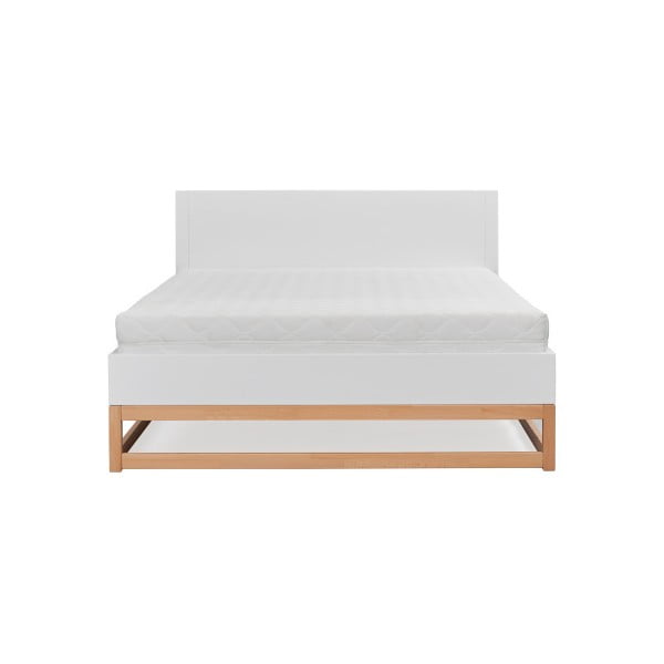 Karin kétszemélyes tömör borovi fenyő ágy, 140 x 200 cm - SKANDICA-image-1