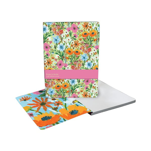 Jegyzetfüzet 128 old. A4 Flower Field – Roger la Borde-image-1