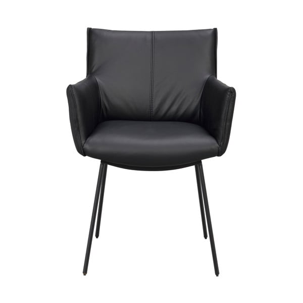 Fekete kárpitozott étkezőfotel szett 2 db-os Hinckley – Rowico-image-2