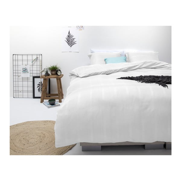 Montreal fehér egyszemélyes perkál ágyneműhuzat garnitúra, 140 x 200 cm - Sleeptime-image-2