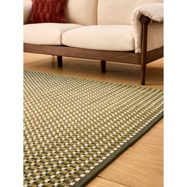 Khaki kézi szövésű gyapjúkeverék szőnyeg 160x230 cm Ember – MADE-image-2