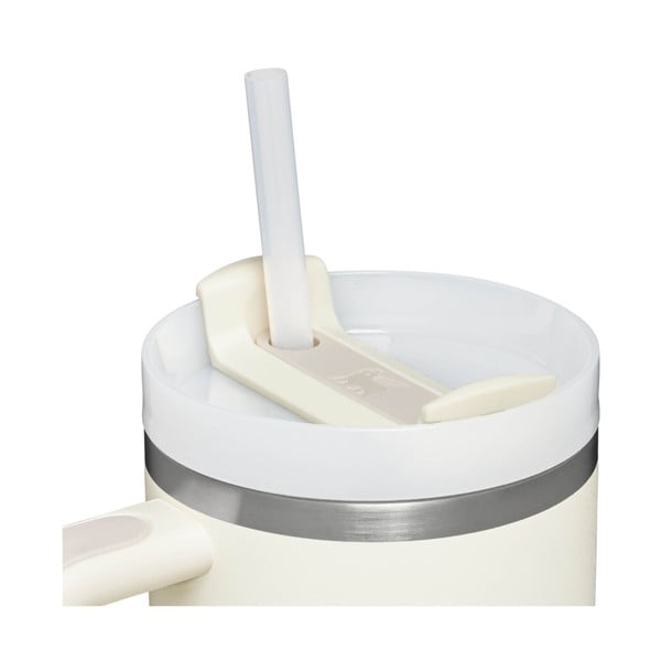 Krémszínű rozsdamentes acél termosz szívószállal 1,18 l Quencher H2.0 FlowState Tumbler Cream – Stanley-image-2