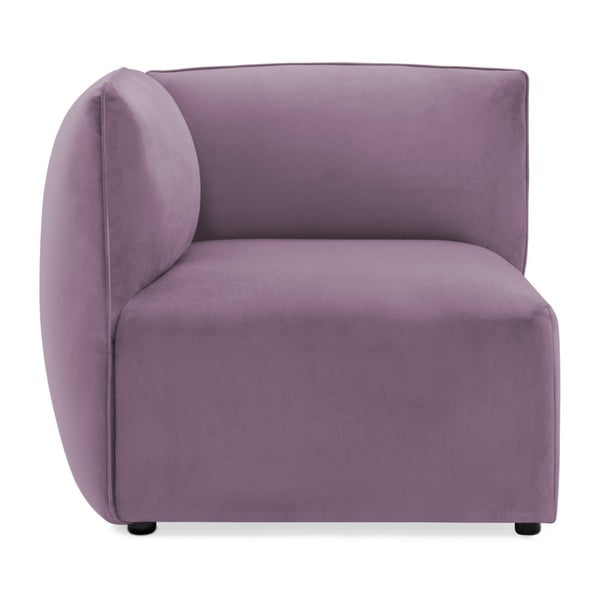 Velvet Cube lila kanapémodul, bal sarok - Vivonita