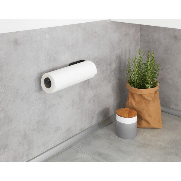 Nio fekete fali papírtörlő tartó - Wenko-image-1