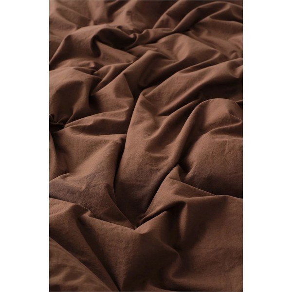 Barna egyszemélyes bio pamut ágyneműhuzat 150x200 cm Juliette – Ellos Home-image-2
