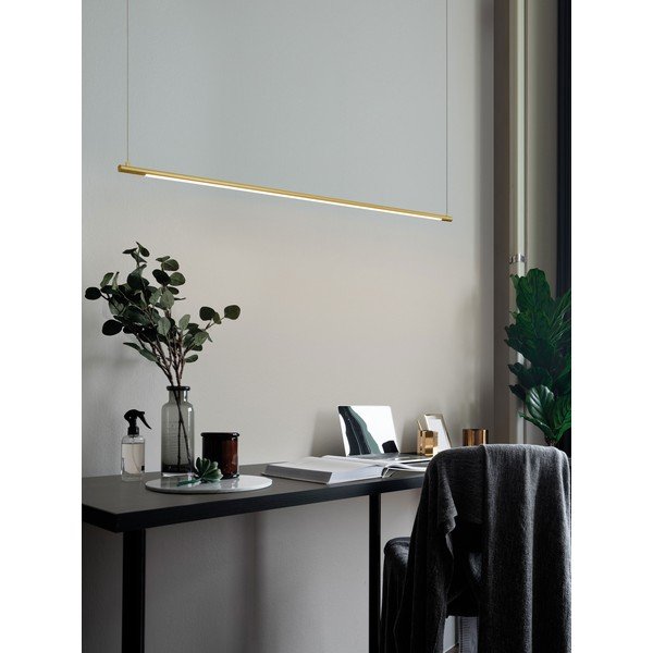 Sárgaréz színű alumínium LED függőlámpa Elettra – Nova Luce-image-1