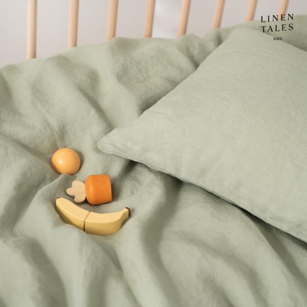 Egyszemélyes len gyerek ágyneműhuzat 140x200 cm – Linen Tales-image-2