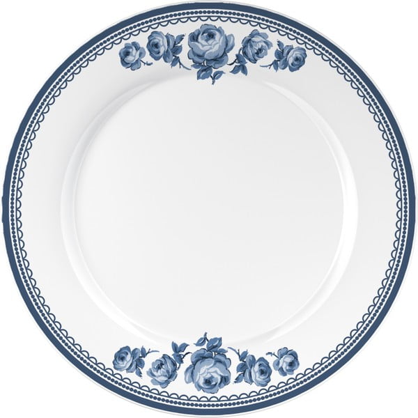 Vintage Indigo porcelán tányér, ⌀ 27 cm - Creative Tops