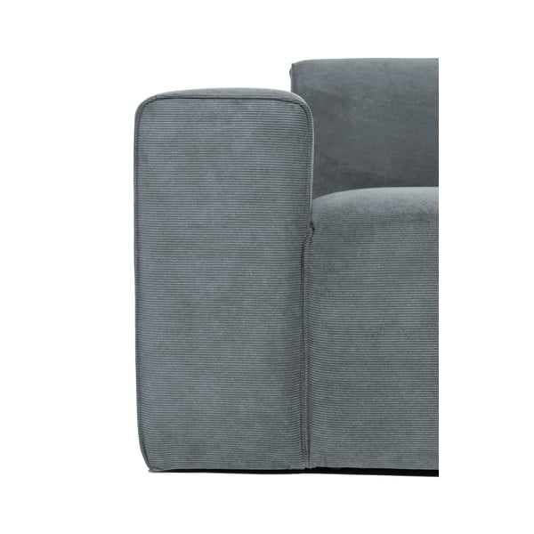 Szürke kordbársony kanapé modul (bal oldali) Sting – Scandic-image-3