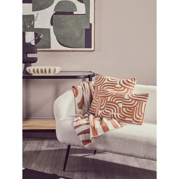 Fekete-natúr színű konzolasztal üveg asztallappal 49x100 cm Cebu – Premier Housewares-image-3